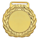 Medalha ouro vitória 60000 6 cm com fita azul